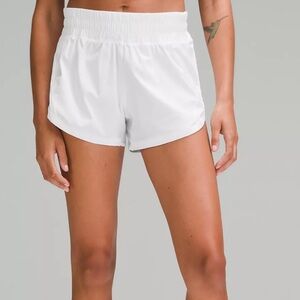 Lululemon White Track That Short